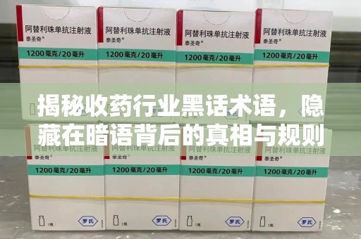 菏泽揭秘收药行业黑话术语，隐藏在暗语背后的真相与规则