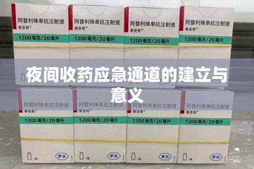 菏泽夜间收药应急通道的建立与意义